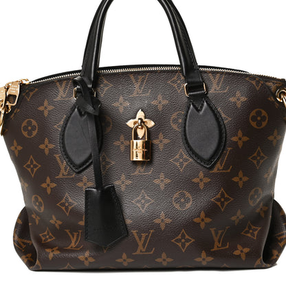 Louis Vuitton Monogram Flower Zipped Tote PM Black 7 of 11