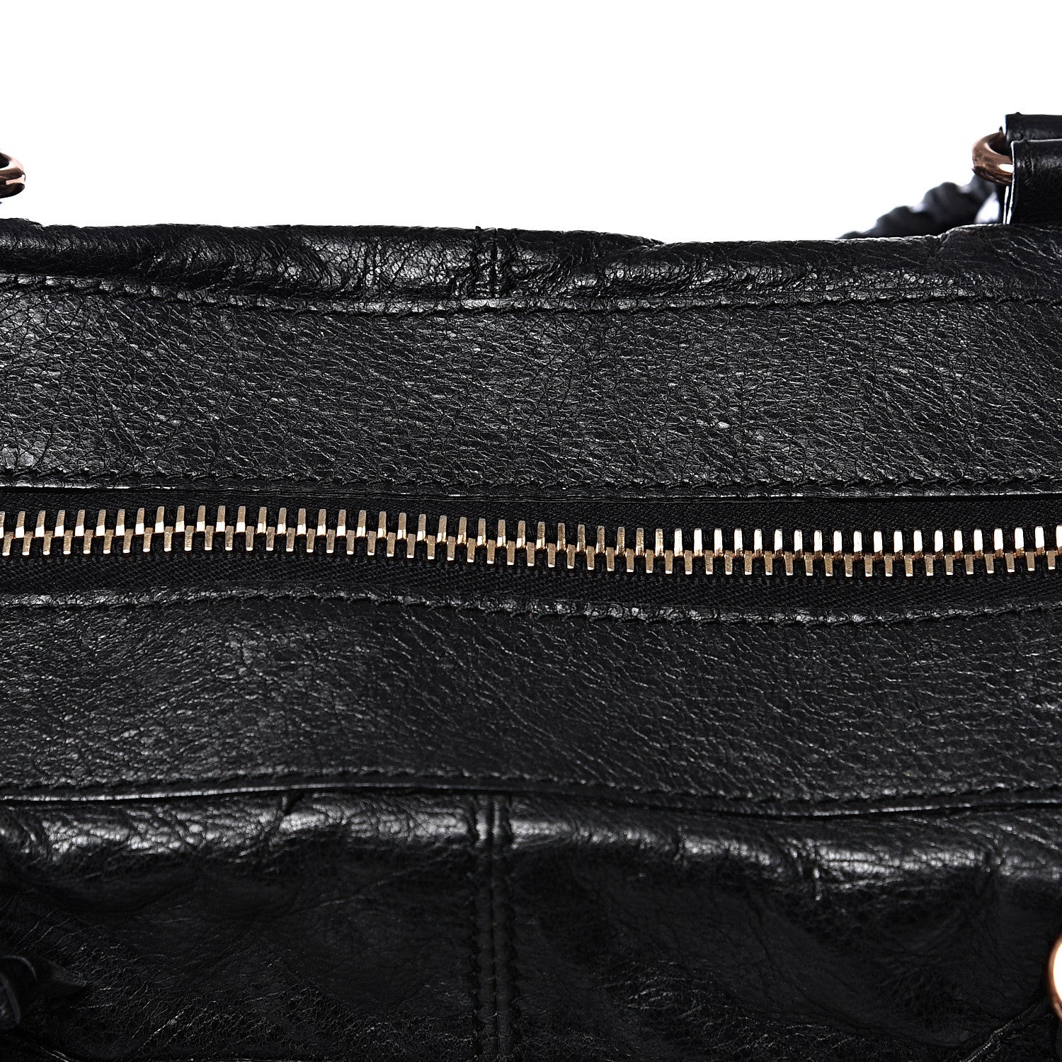Balenciaga Agneau Giant 12 Rose Gold Hardware Weekender Black 13 of 13