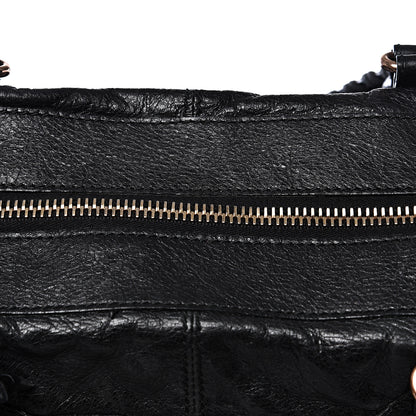 Balenciaga Agneau Giant 12 Rose Gold Hardware Weekender Black 13 of 13