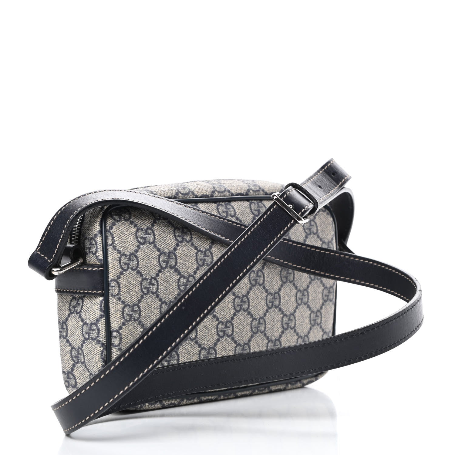 Gucci GG Plus Monogram Small Shoulder Bag Navy 3 of 13