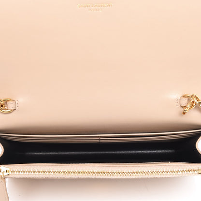 Saint Laurent Smooth Calfskin Classic Monogram Kate Tassel Chain Wallet Nude Powder 5 of 8
