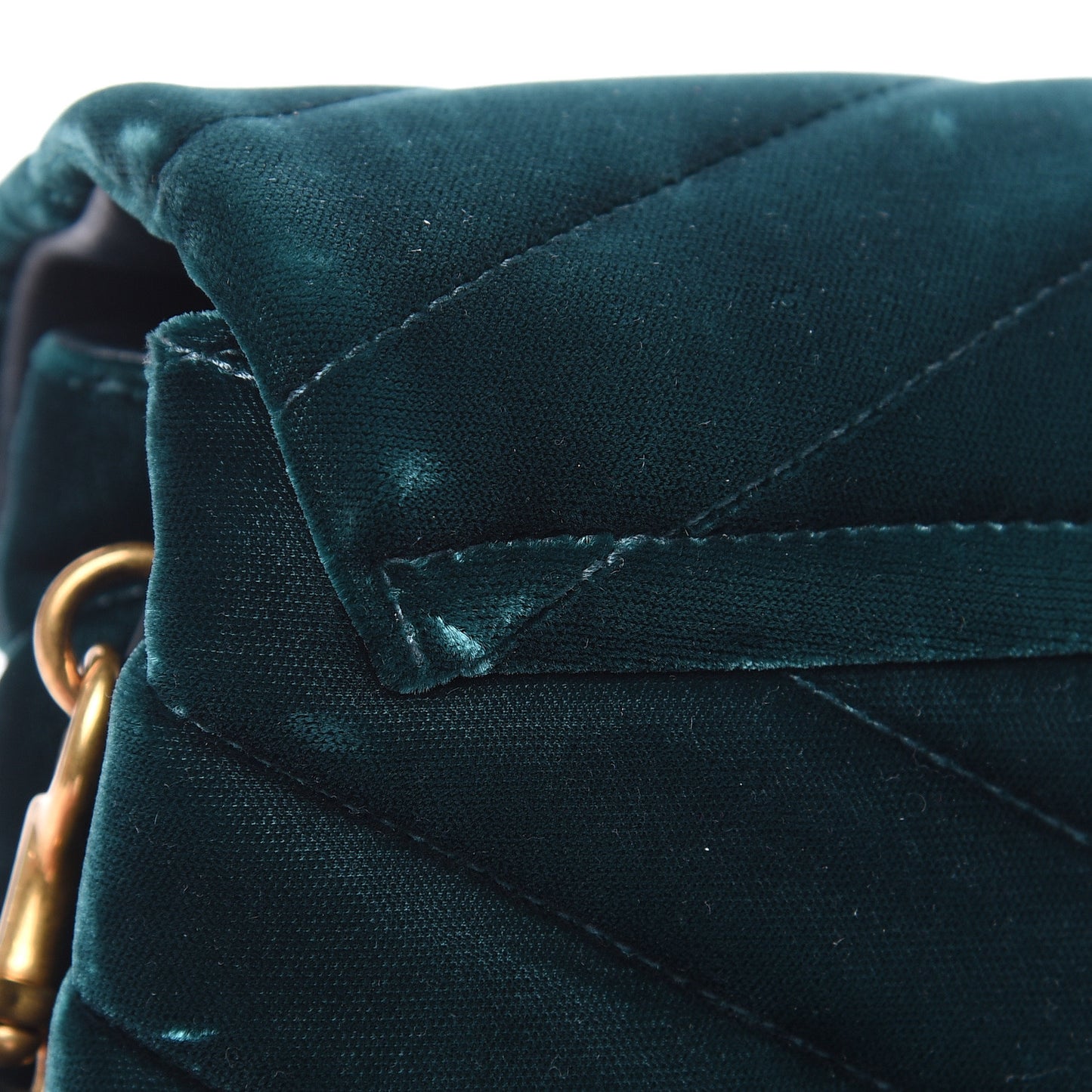 Velvet Y Quilted Monogram Toy Loulou Crossbody Bag Dark Ottanio