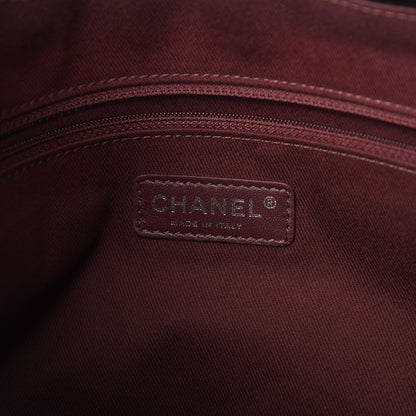 Chanel Glazed Calfskin Quilted Shopping Tote Black 6 of 12