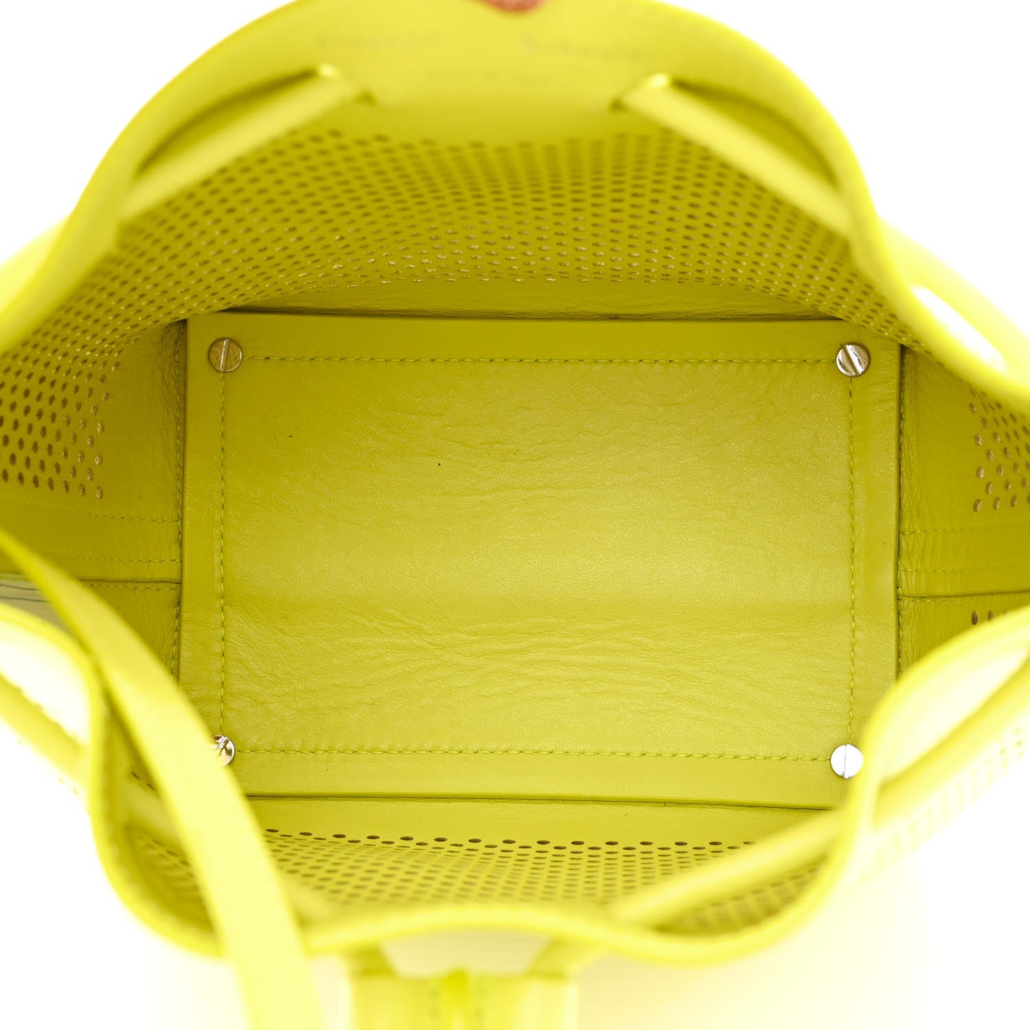 Proenza Schouler Calfskin Perforated Medium Bucket Bag Sulphur 5 of 14