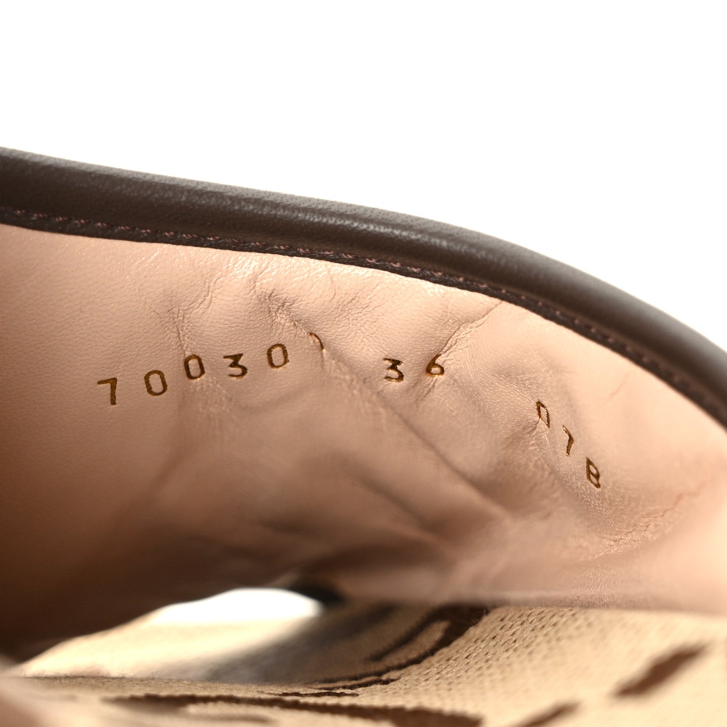 Monogram Jumbo GG Nappa Samoa Platform 40mm Slide Sandals 36 Camel Ebony New Acero