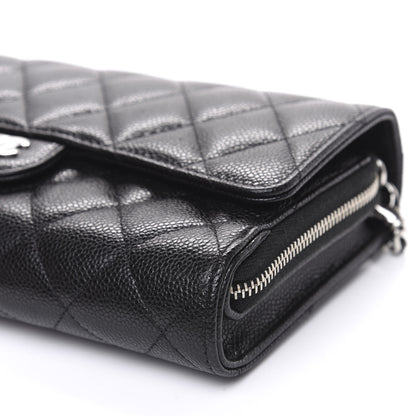Chanel Caviar Quilted Wallet On Chain WOC Black 8 of 9