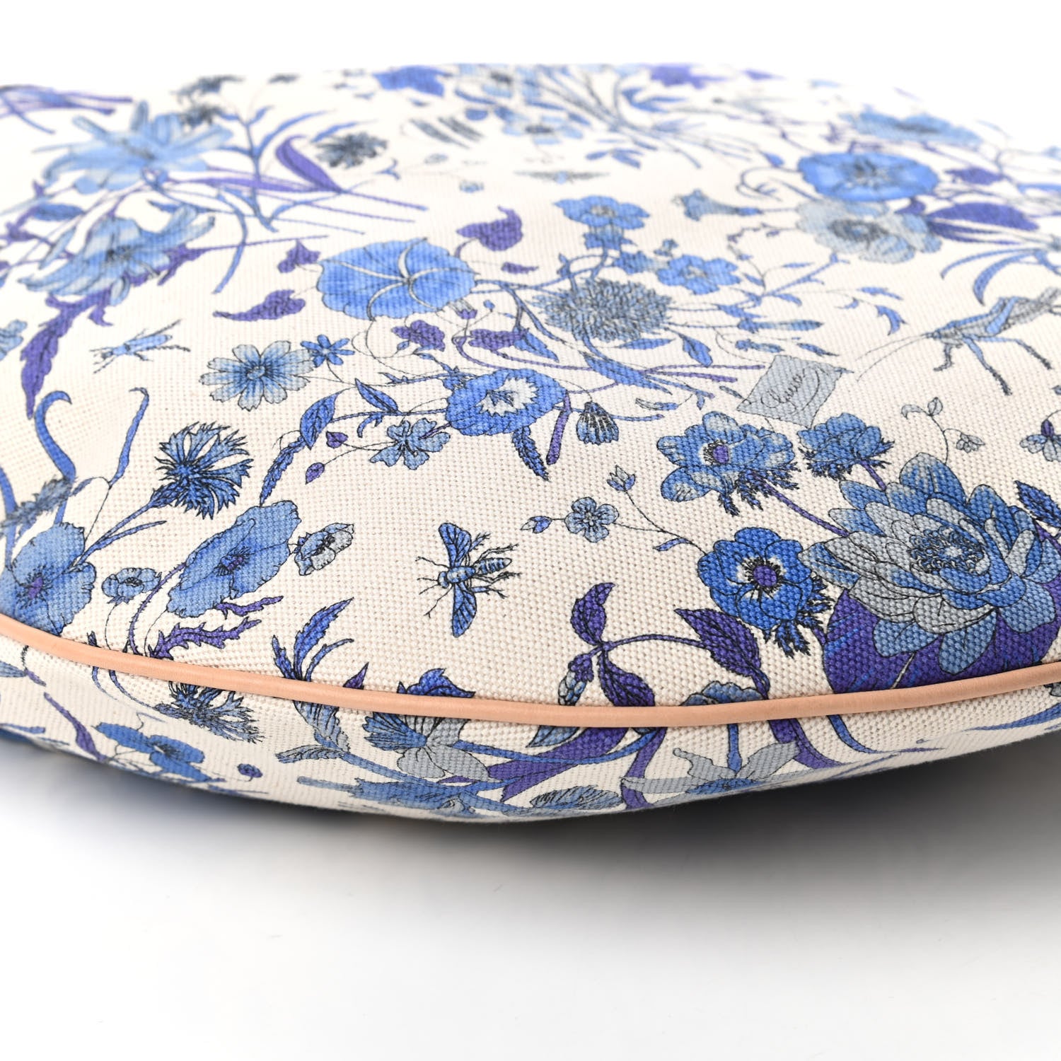 Gucci Canvas Flora Floral Large Wave Hobo Blue 6 of 10