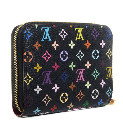 Louis Vuitton Monogram Multicolor Zippy Coin Purse Black Grenade 3 of 8