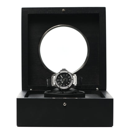 Hublot Stainless Steel Crocodile Diamond Pave Bezel 38mm Big Bang Automatic Watch Black 365.SX.1170.LR.1104 6 of 6