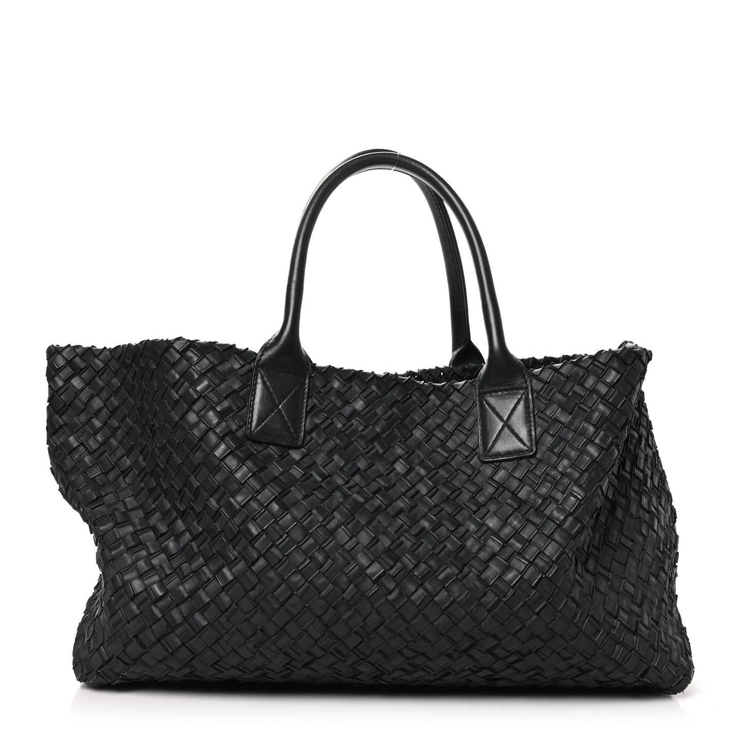 Nappa Intrecciato Medium Cabat Black