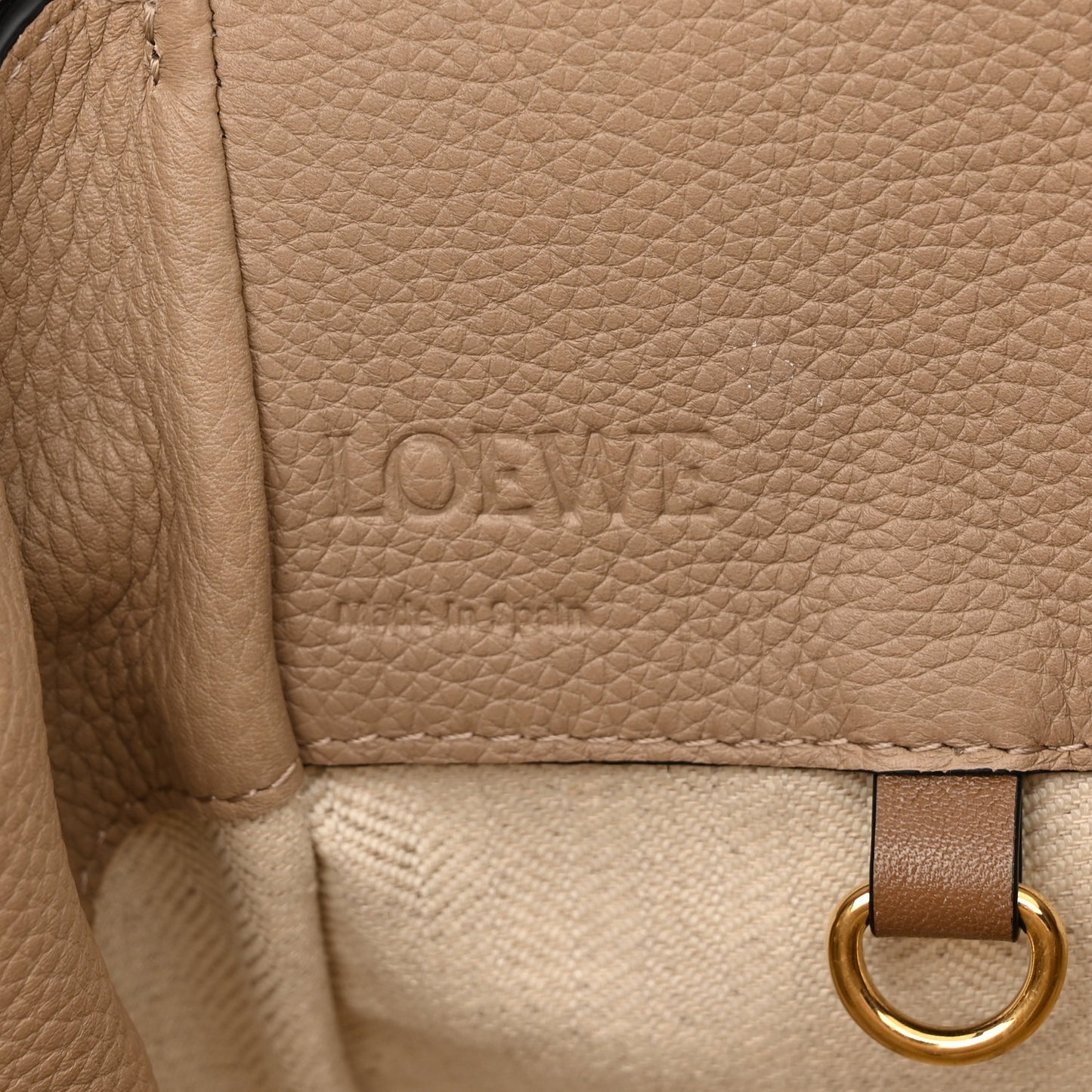 Calfskin Mini Hammock Shoulder Bag Sand Mink