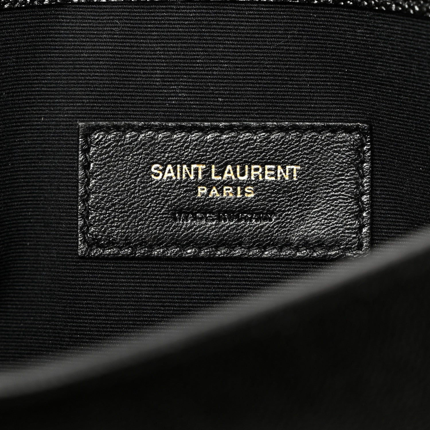 Saint Laurent Grain De Poudre Uptown Pouch Black 6 of 10