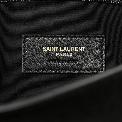 Saint Laurent Grain De Poudre Uptown Pouch Black 6 of 10
