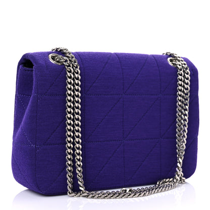 Saint Laurent Jersey Wool Patchwork Monogram Medium Jamie Baguette Purple 3 of 10