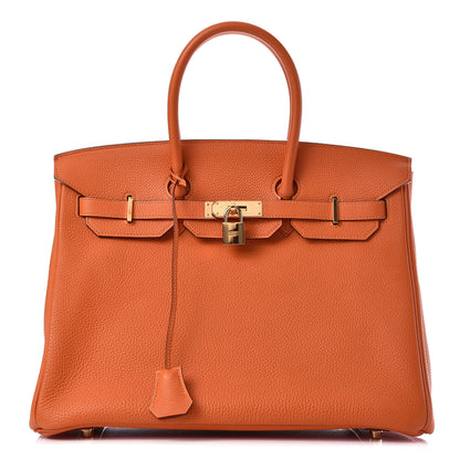 Hermes Togo Birkin 35 Orange 1 of 11