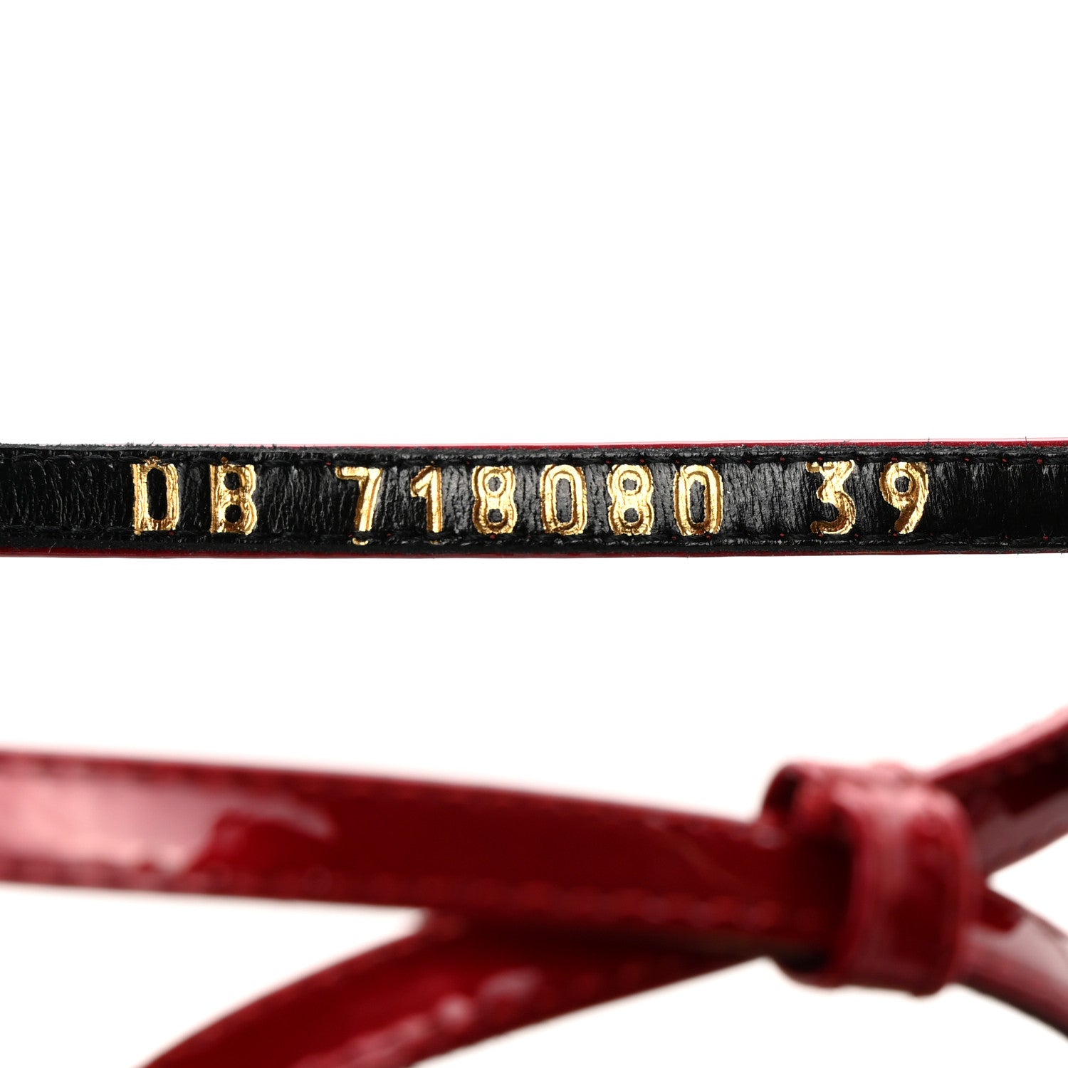 Saint Laurent Calfskin Patent Ankle Strap Sandals 39 Tibet Red 8 of 13