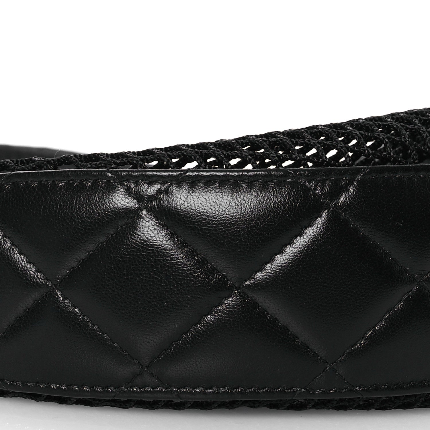 Chanel Mesh Shiny Lambskin Chain Hobo Black 13 of 16