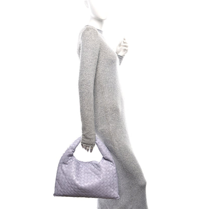 Bottega Veneta Calfskin Intrecciato Small Hop Oyster Lilac 2 of 9