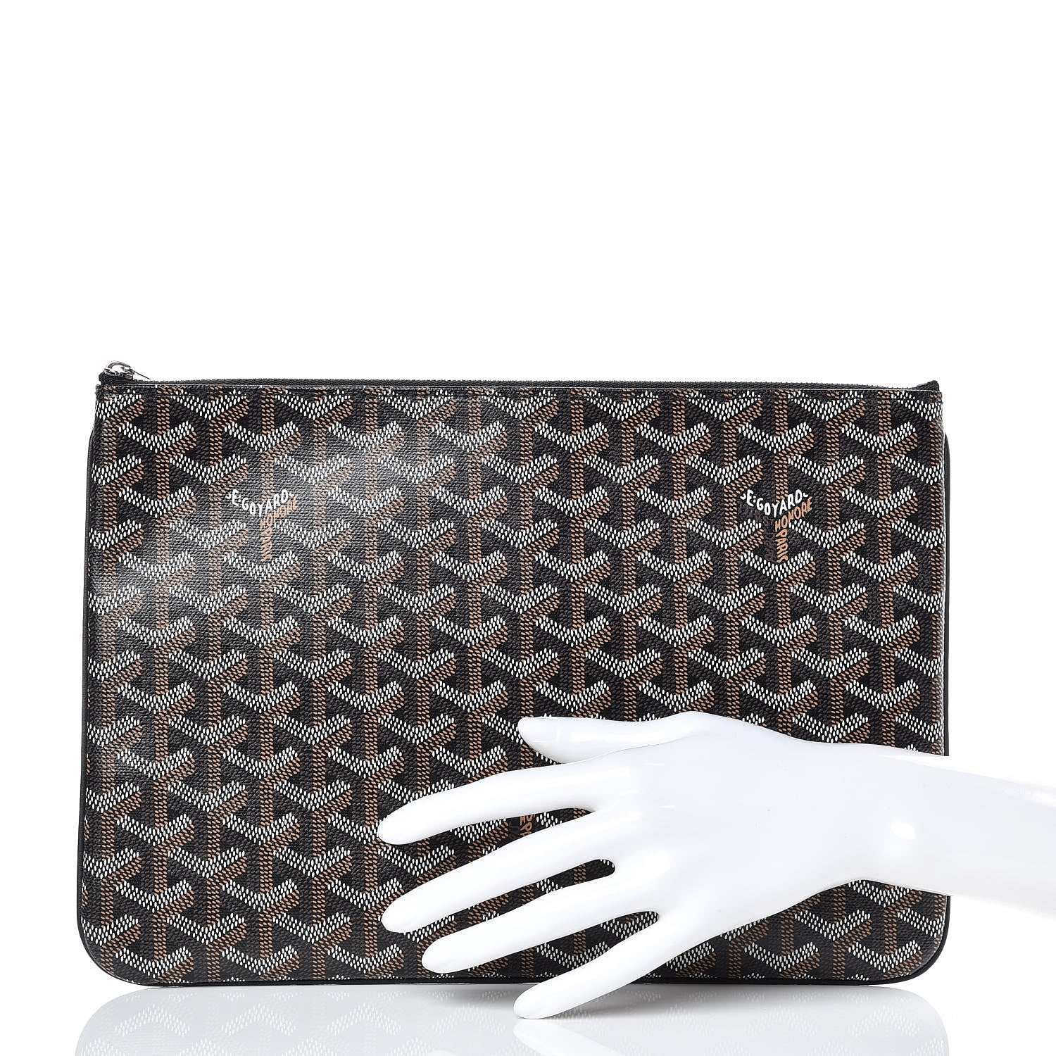 Goyard Goyardine Senat Pochette MM Black 2 of 9