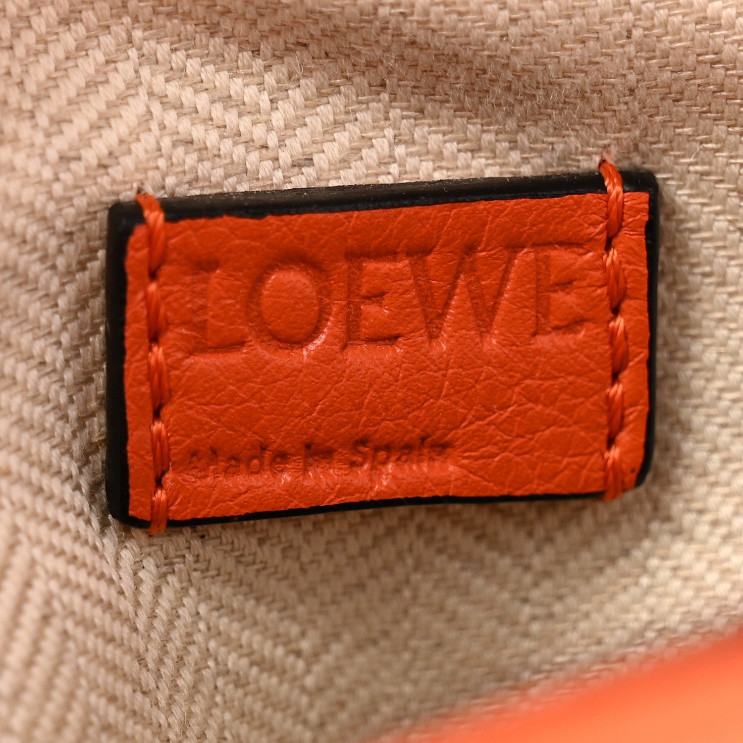 Loewe Calfskin Mini Puzzle Bag Orange 6 of 10