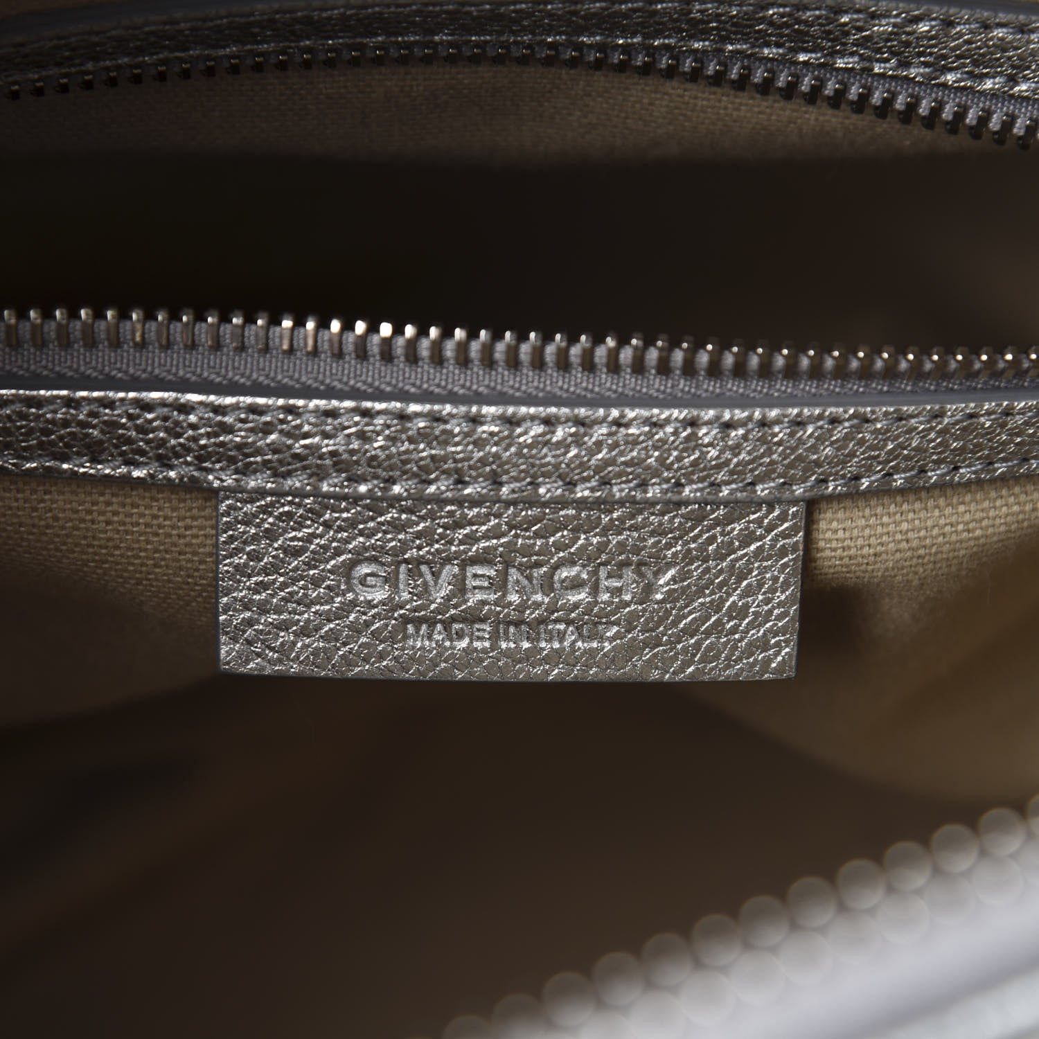 Givenchy Metallic Sugar Goatskin Small Antigona Silver 9 of 11