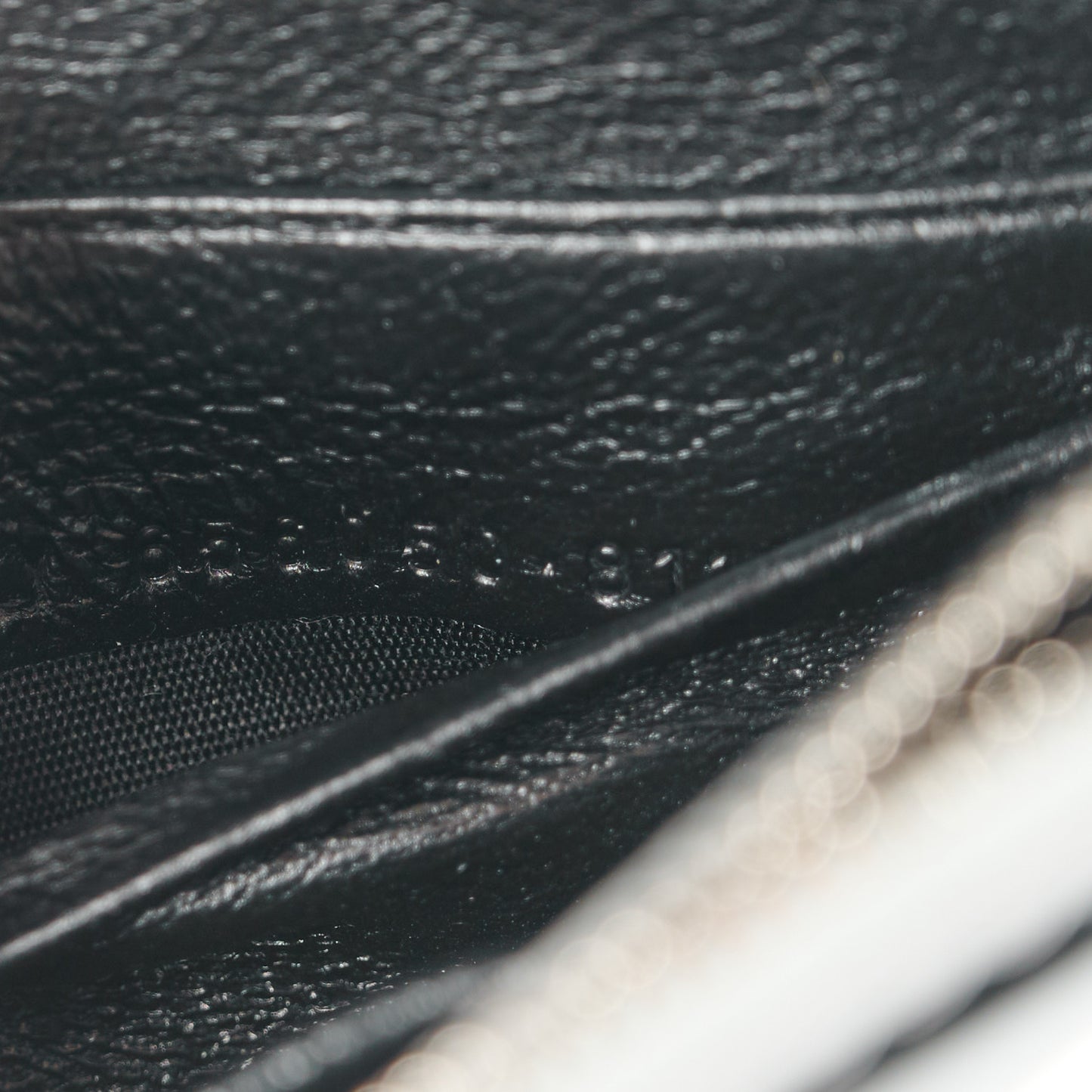 Metallic Calfskin Crocodile Embossed Hourglass Chain Bag  Silver