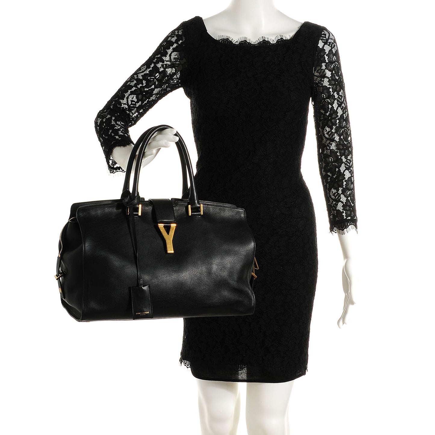 Calfskin Medium Classic Y Cabas Black