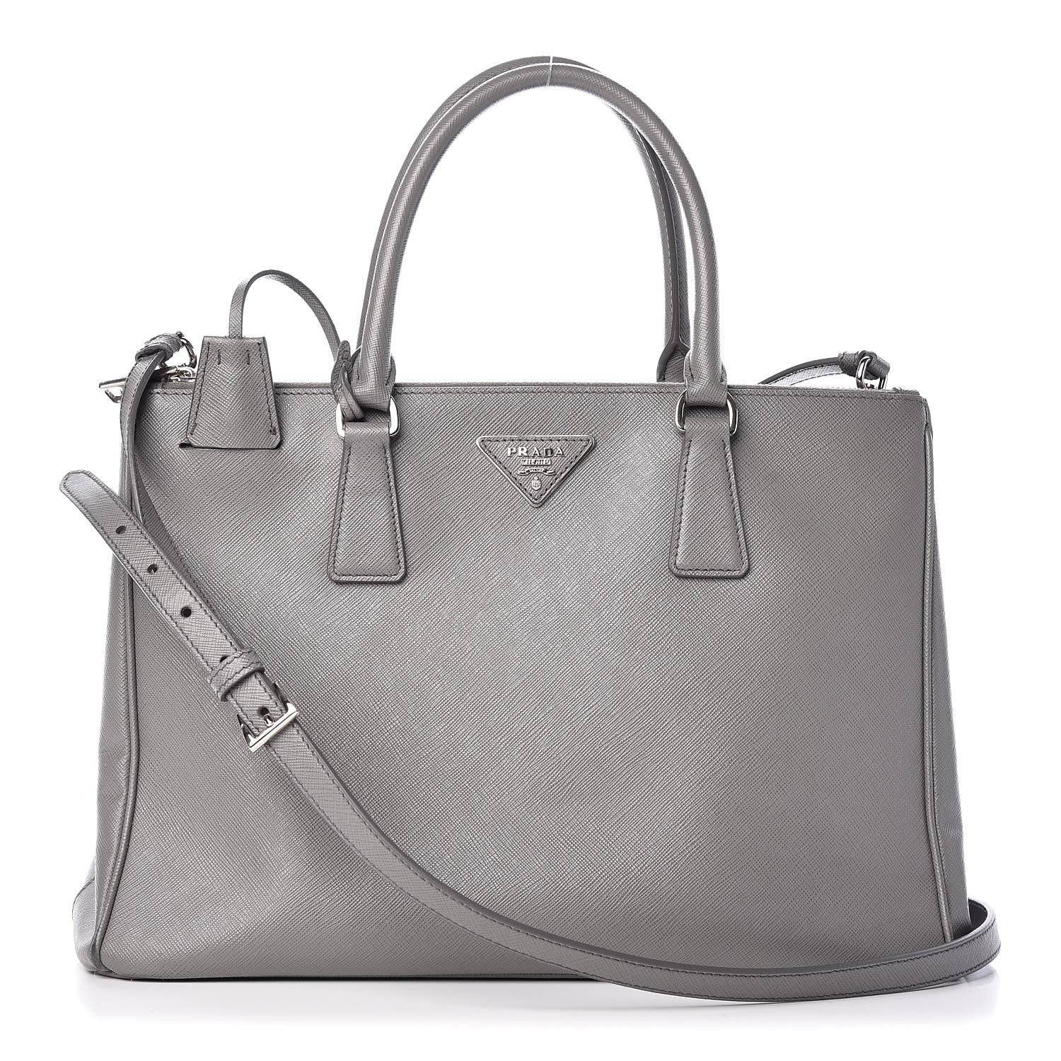 Prada Saffiano Medium Galleria Double Zip Tote Marmo 1 of 15