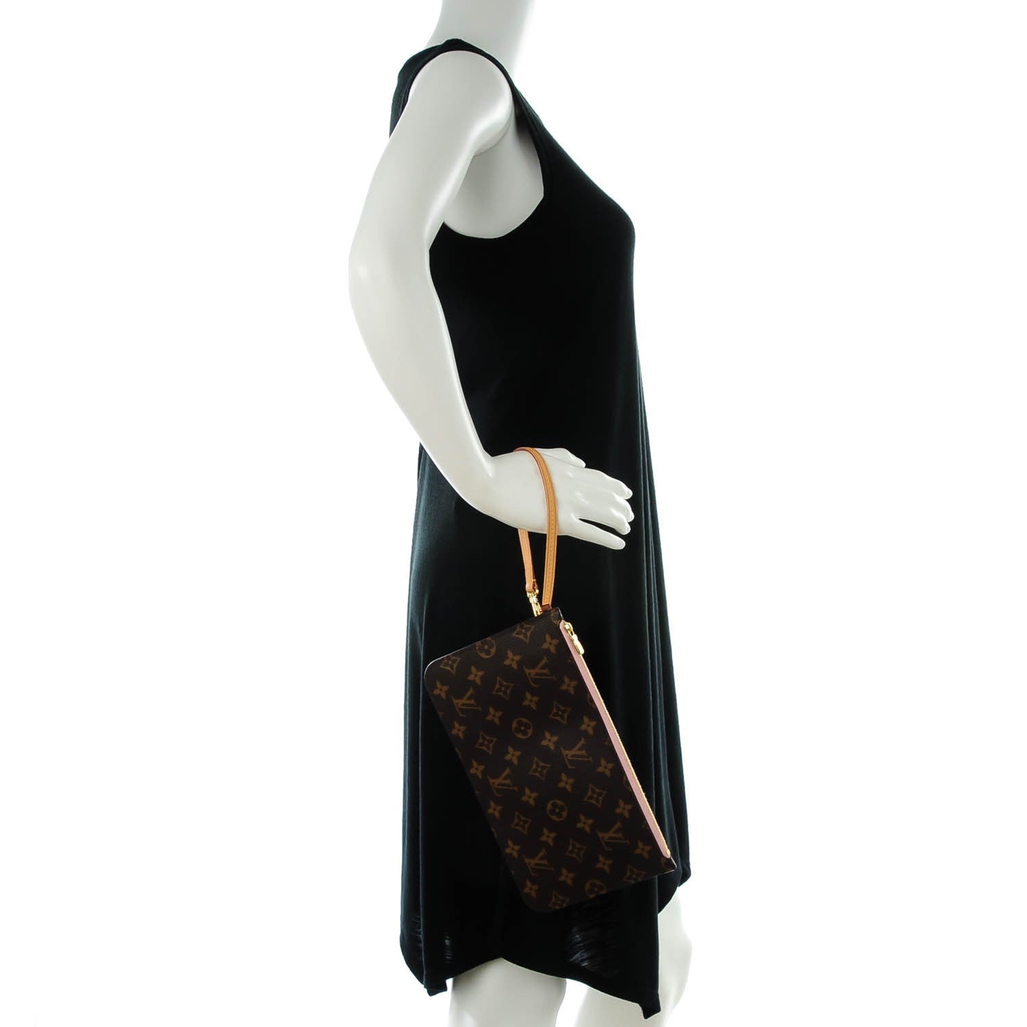Louis Vuitton Monogram Neverfull MM GM Pochette Rose Ballerine 2 of 8