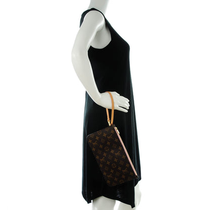 Louis Vuitton Monogram Neverfull MM GM Pochette Rose Ballerine 2 of 8