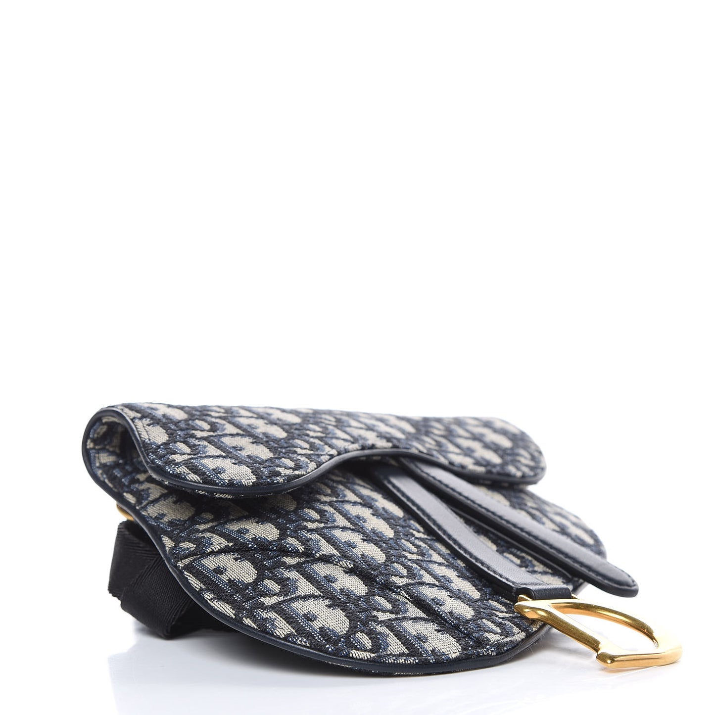 Oblique Saddle Belt Bag Blue
