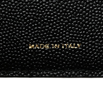 Saint Laurent Grain De Poudre Monogram Bi-Fold Wallet Black 6 of 9