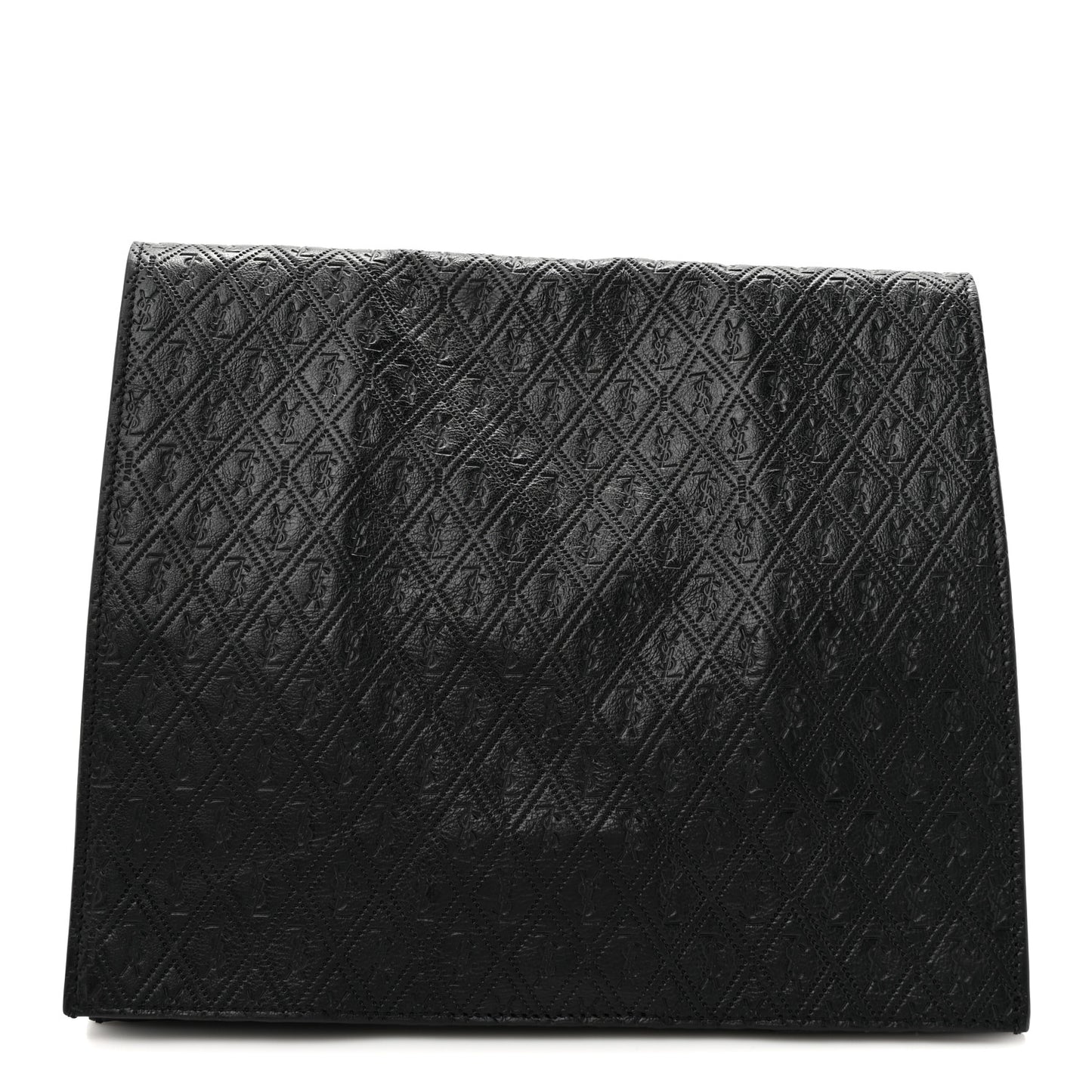 Calfskin Monogram Deli Paper Bag  Vintage Black
