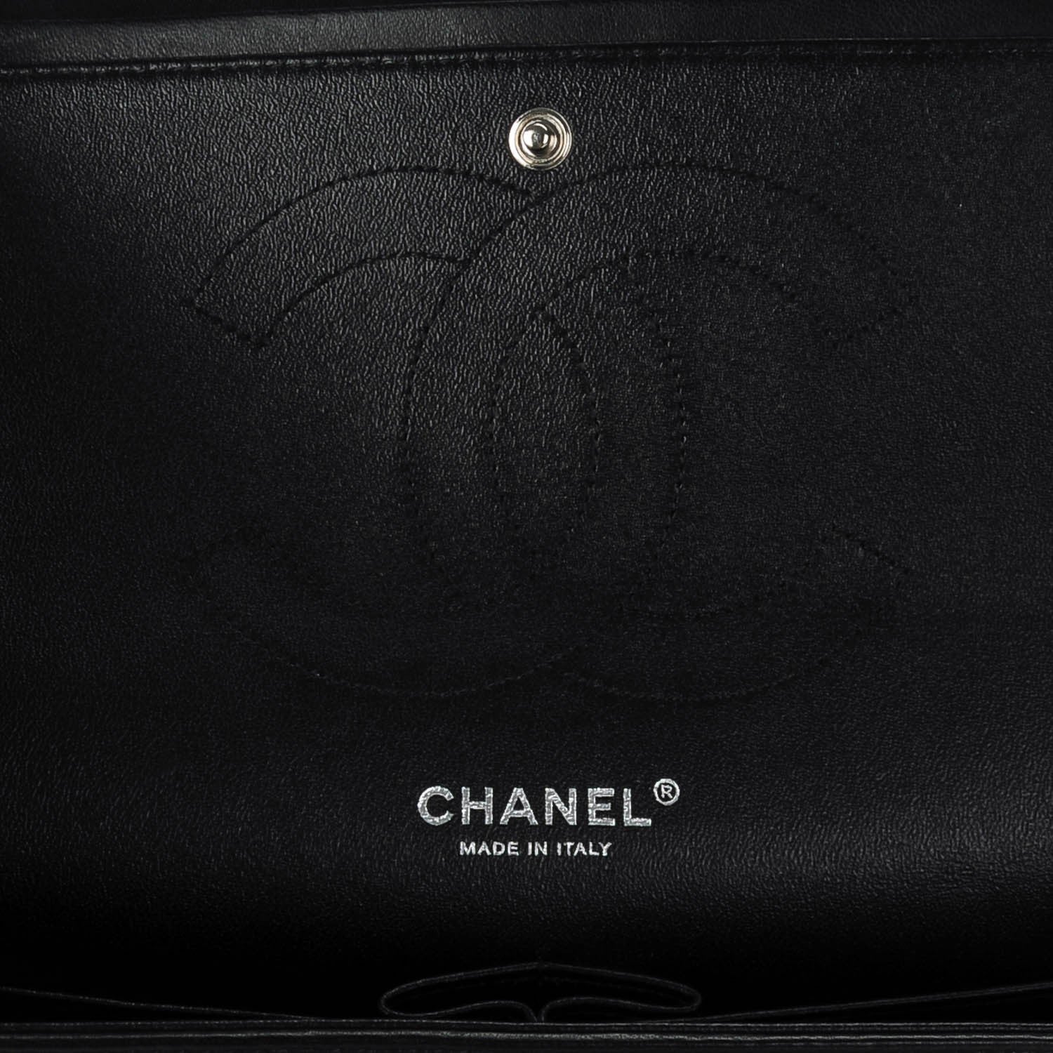 Chanel Lambskin Quilted Jumbo Double Flap Black 7 of 9