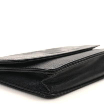 Chanel Caviar Timeless CC Wallet On Chain WOC Black 9 of 14