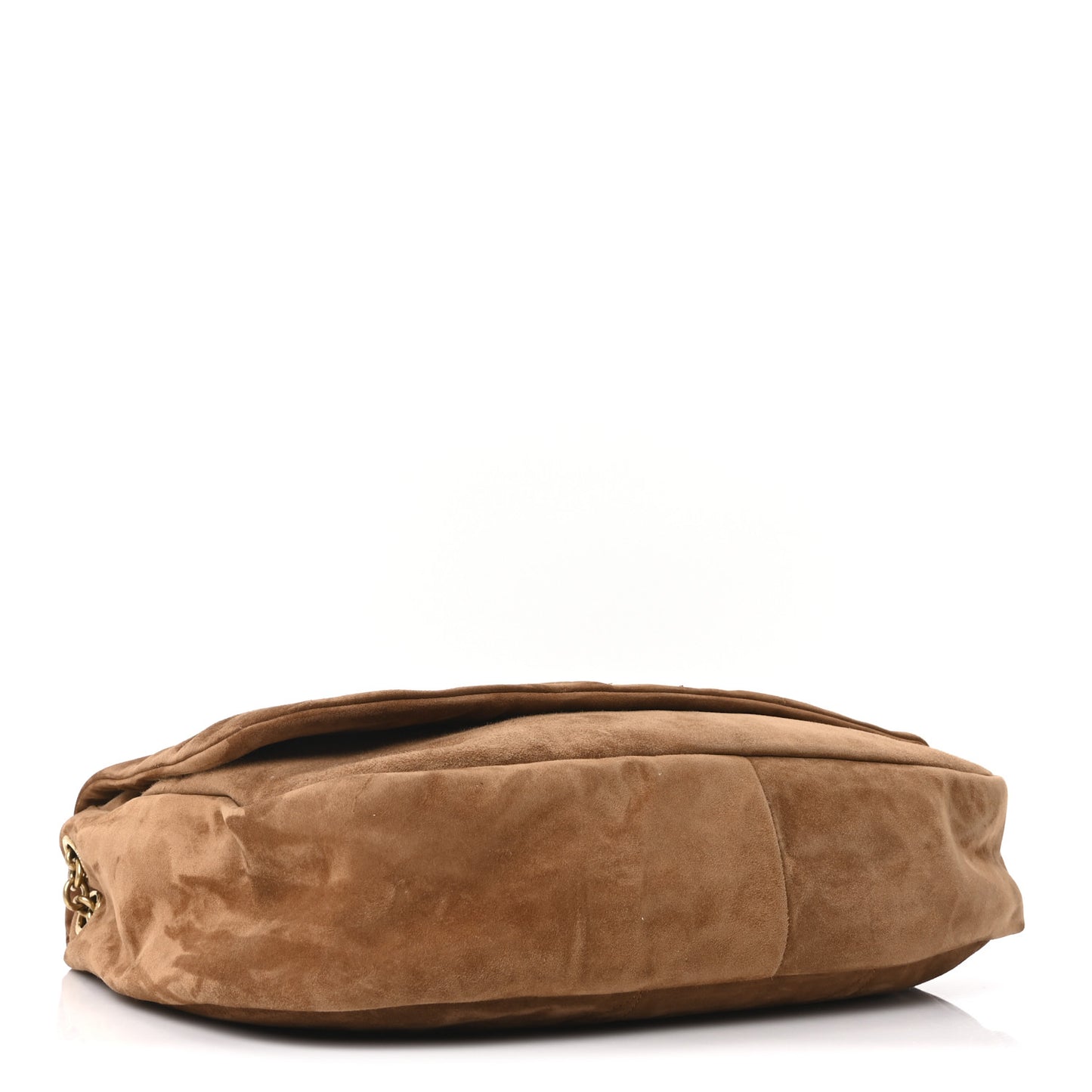 Suede Matelasse Monogram Large Jamie 4.3 Brown Caramel