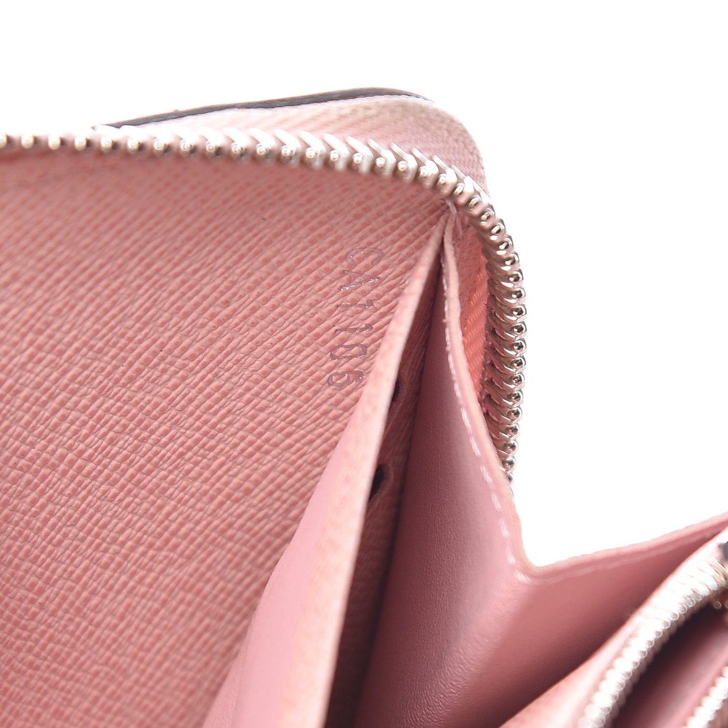 Epi Zippy Wallet Rose Ballerine