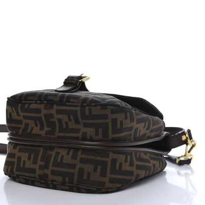 Fendi Zucca Vitello Artic Shoulder Bag Tobacco Castagna 7 of 13