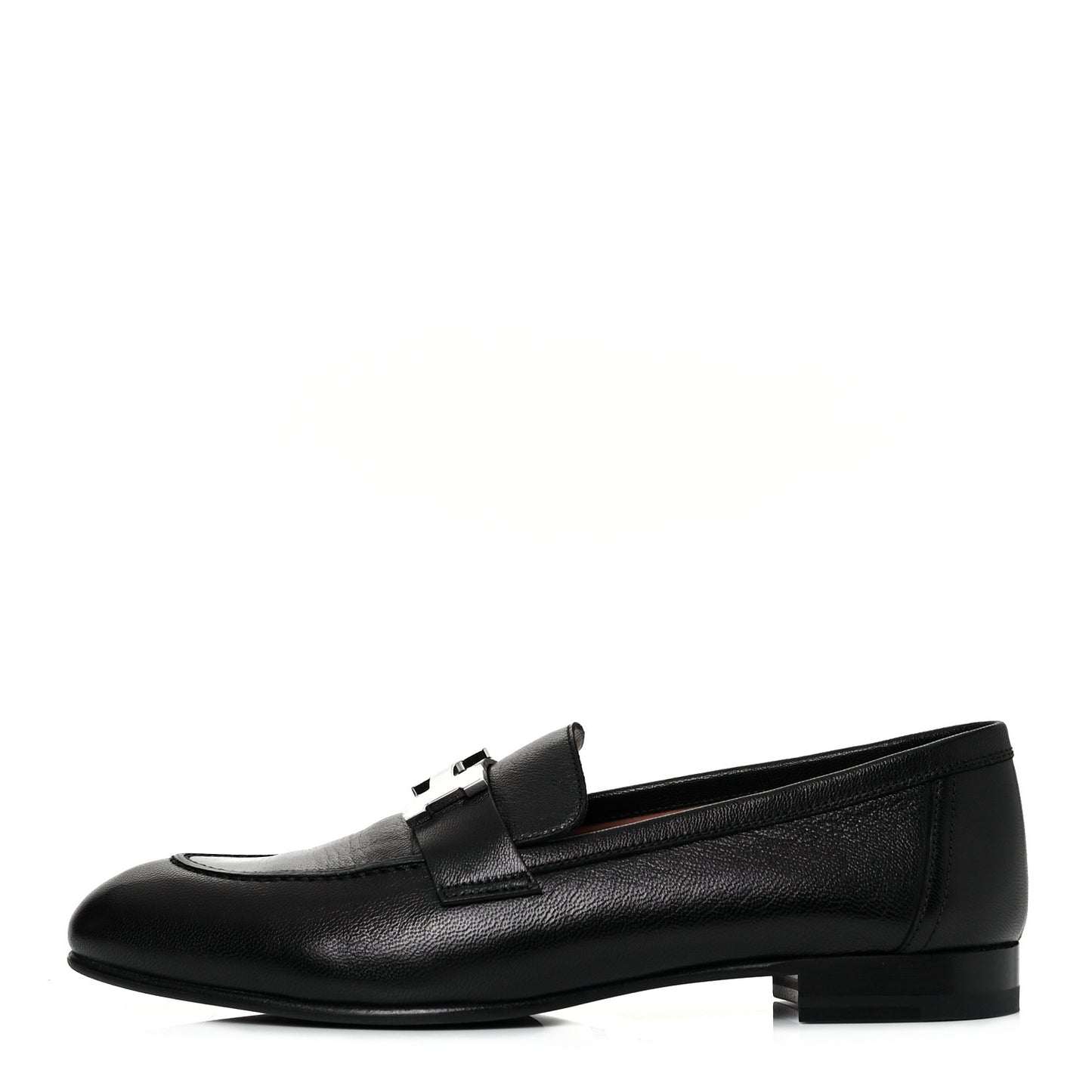 Goatskin Womens Paris Loafers 38 Black