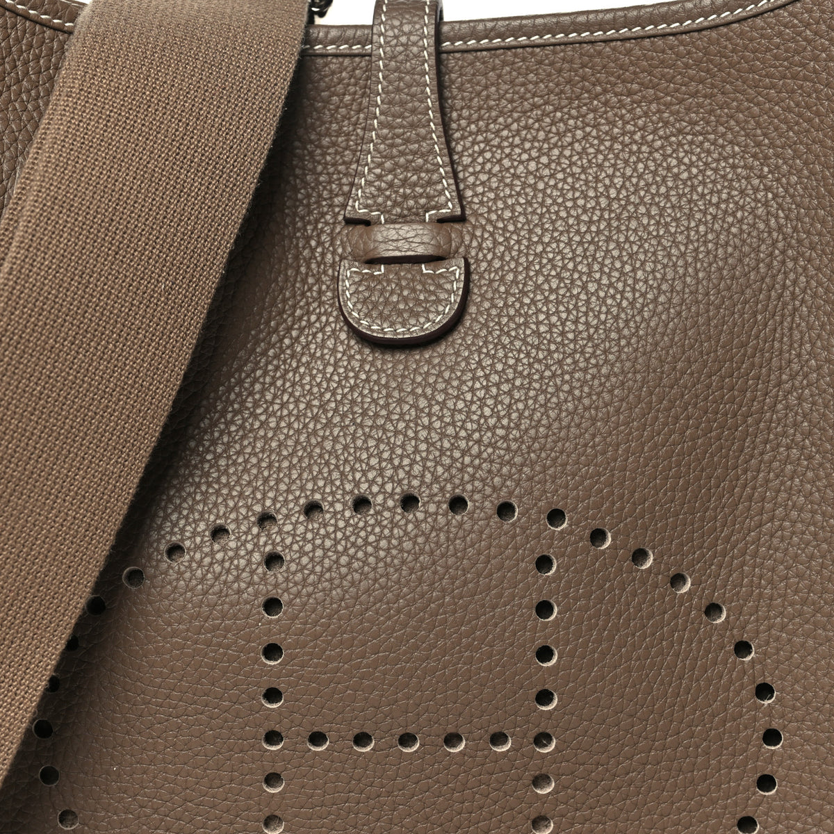 Hermes Taurillon Clemence Evelyne III PM Etoupe 8 of 10