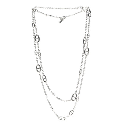 Hermes Sterling Silver Farandole Necklace 160 3 of 5