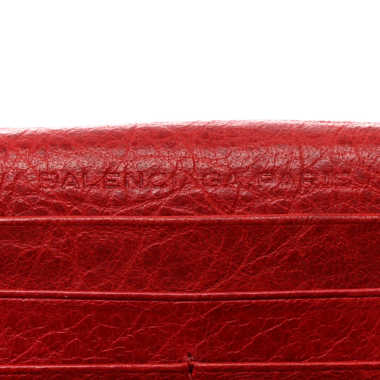 Balenciaga Agneau Classic Hardware Continental Zip Around Wallet Rouge Coquelicot 7 of 9