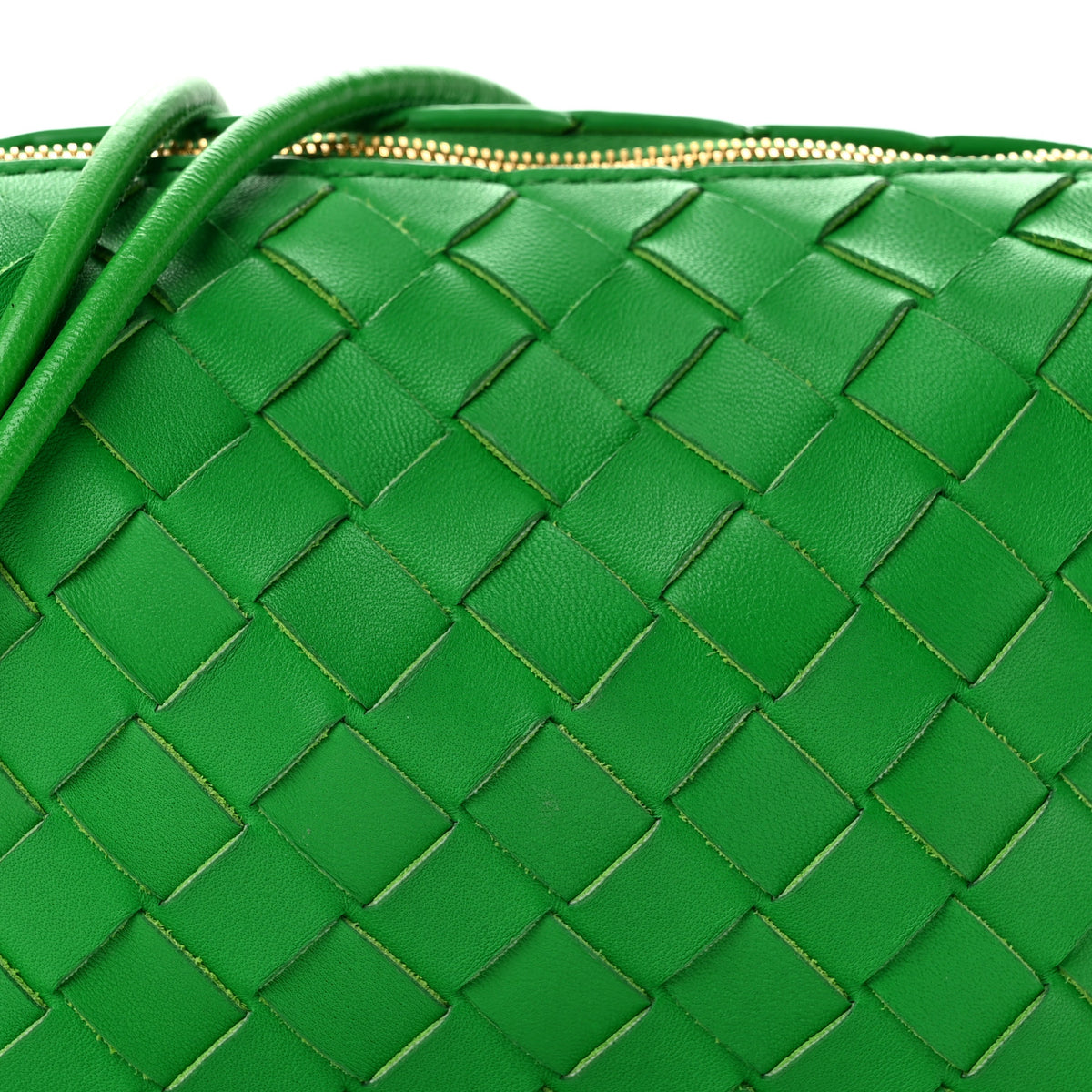 Nappa Intrecciato Mini Loop Camera Bag Parakeet