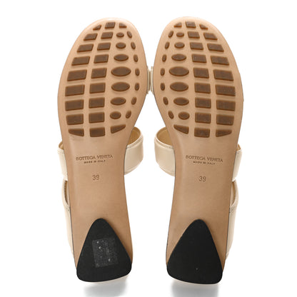 Bottega Veneta Calfskin The Band Flat Sandals 39 Cream 5 of 9