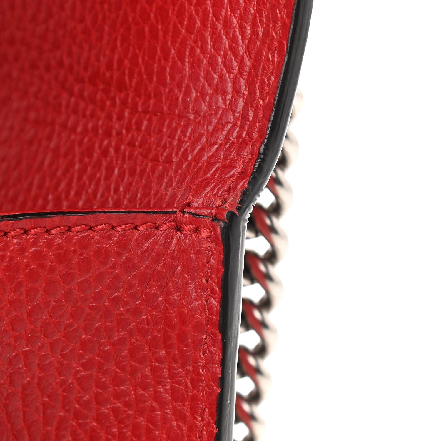 Gucci Dollar Calfskin Swarovski Crystal Small Dionysus Shoulder Bag Hibiscus Red 15 of 15