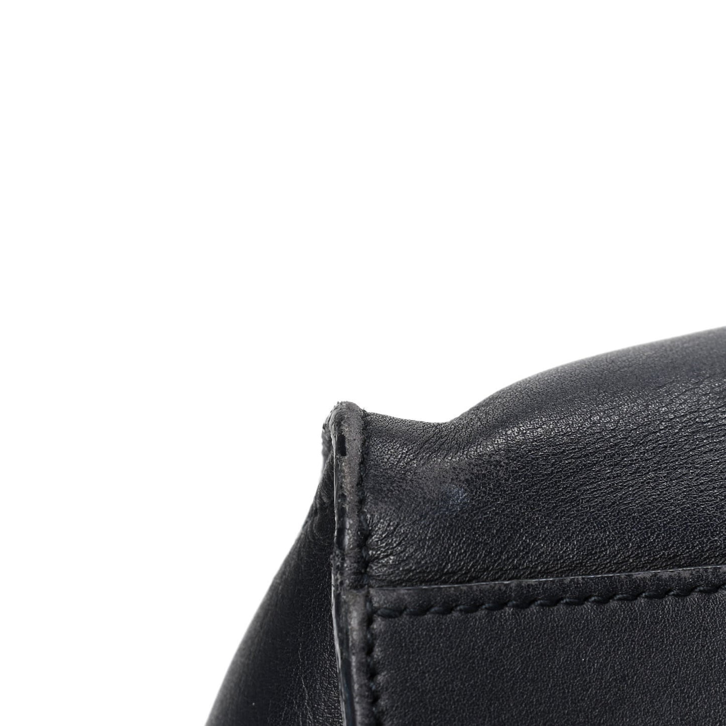 Calfskin Small Classic Y Cabas Navy Blue