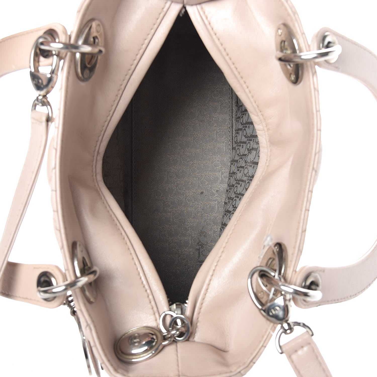 Christian Dior Lambskin Cannage Medium Lady Dior Light Pink 6 of 32