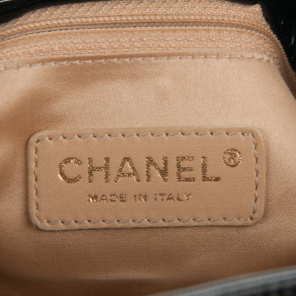 Chanel Vinyl Rodeo Accordion Flap Bag Black 6 of 7