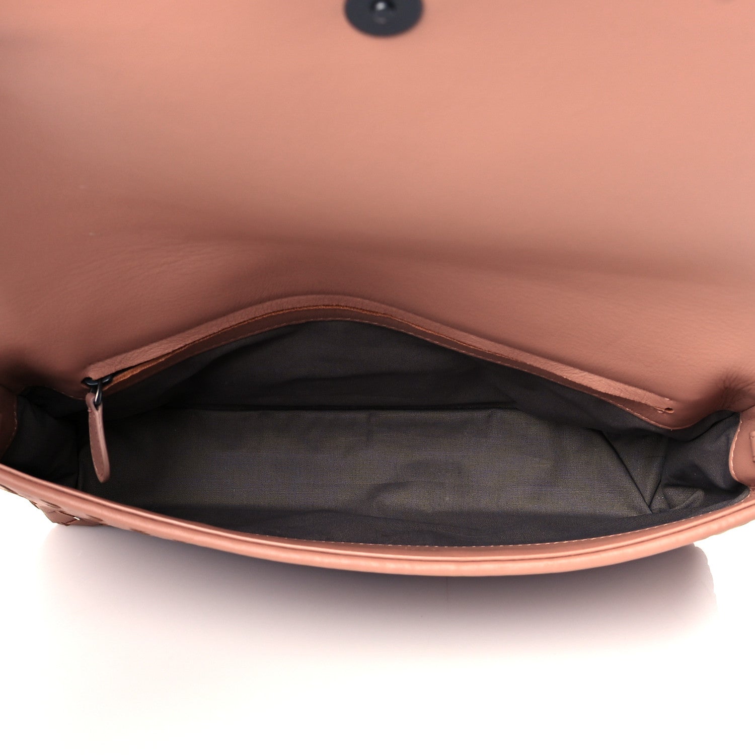 Bottega Veneta Nappa Intrecciato Flap Clutch Dusty Rose 5 of 9