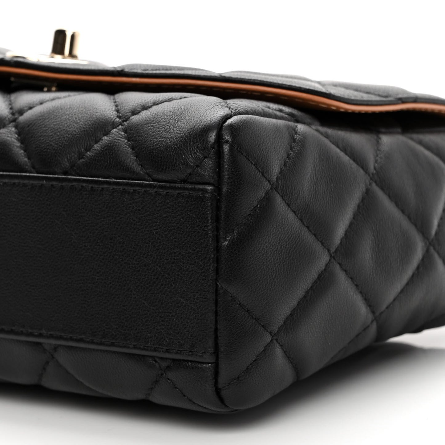 Lambskin Mixed Fibers Quilted Cocovado Flap Black